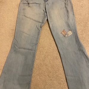 LEI Patched Jeans
